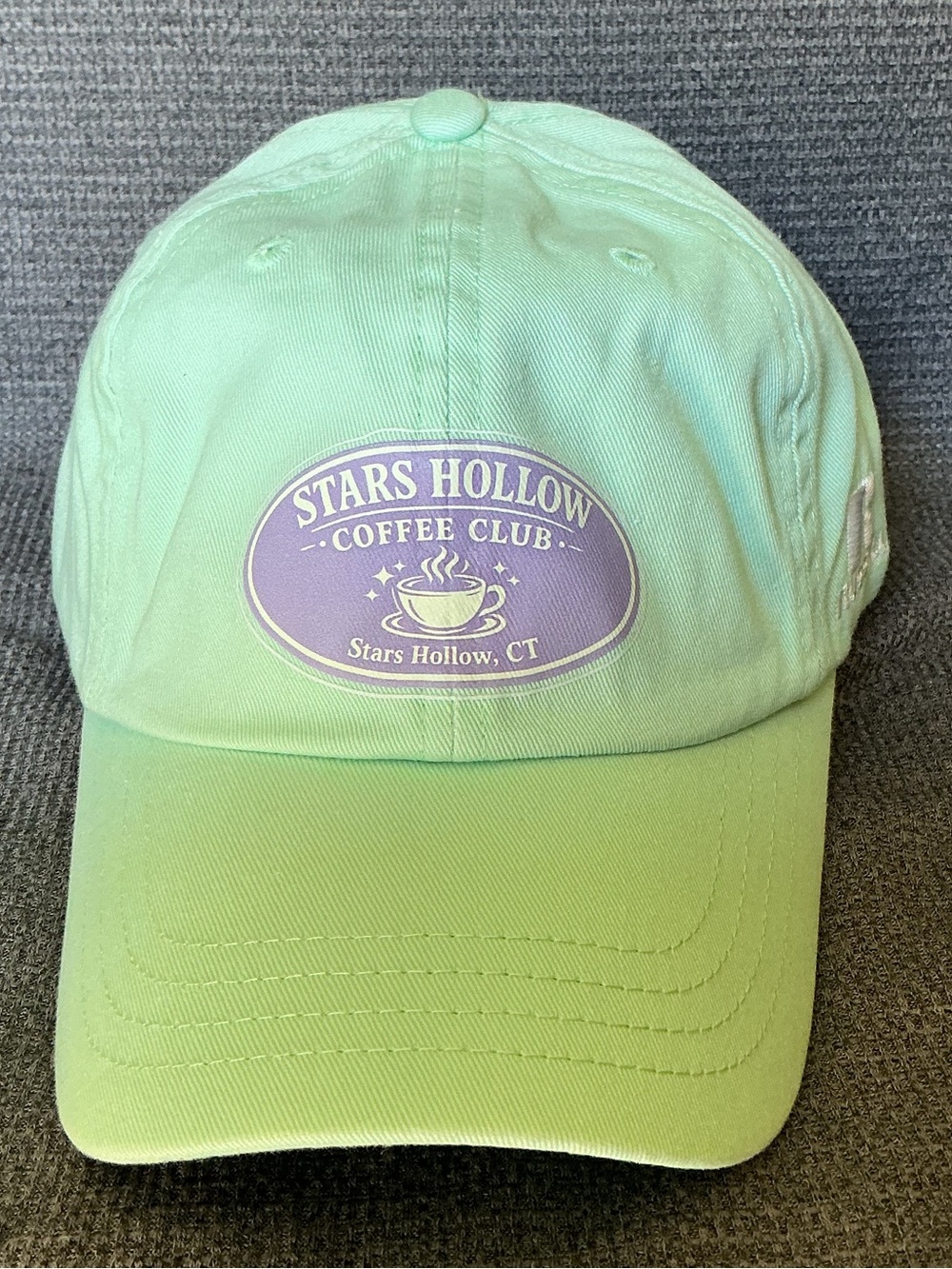 Gilmore Girls Custom Stars Hollow Coffee Shop Graphic Mint Russell Cap (NWOT)